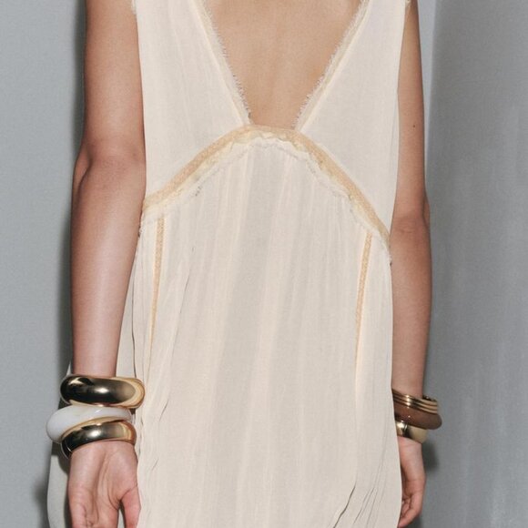 ZARA ZW COLLECTION EMBROIDERED DRESS - Picture 6 of 10